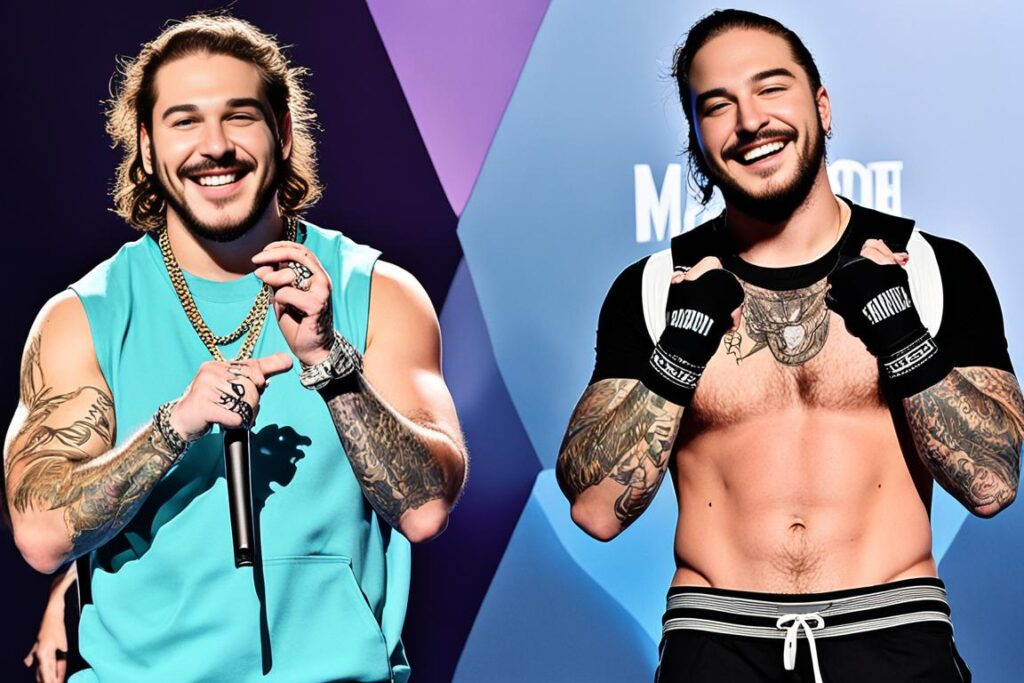 Post Malone body transformation