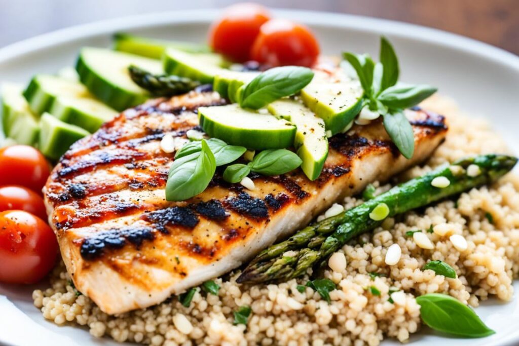 high-protein lunch options