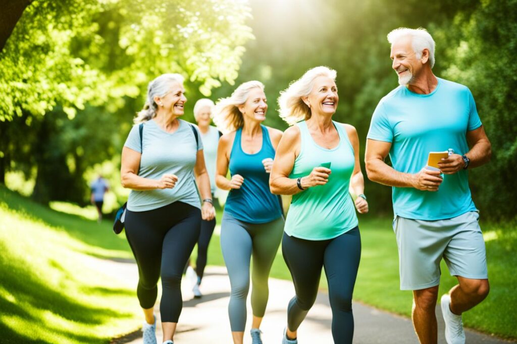 walking with others